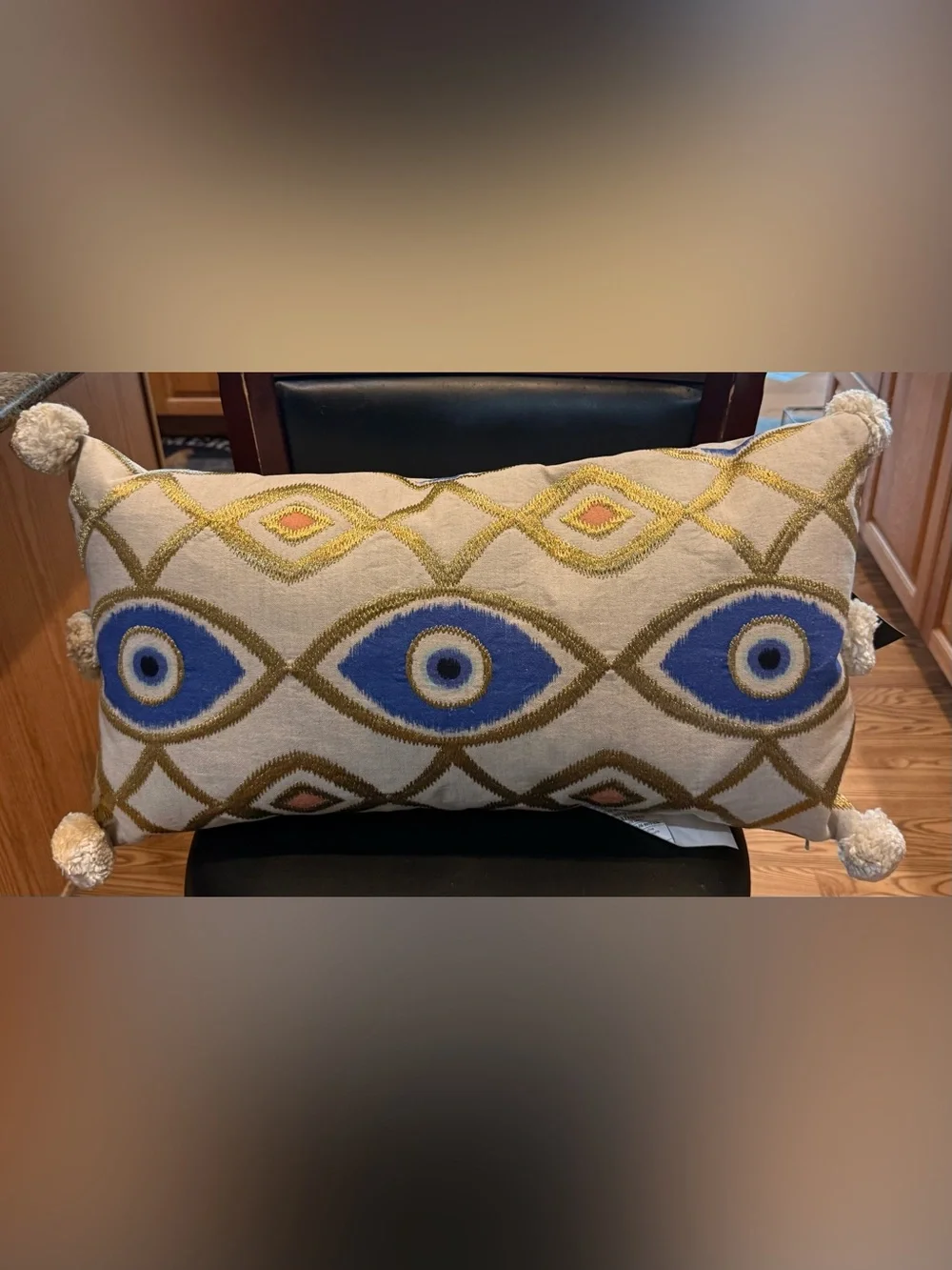 Nikki Chu x ZGallarie collab Evil Eue Decorative Lumbar Pillow